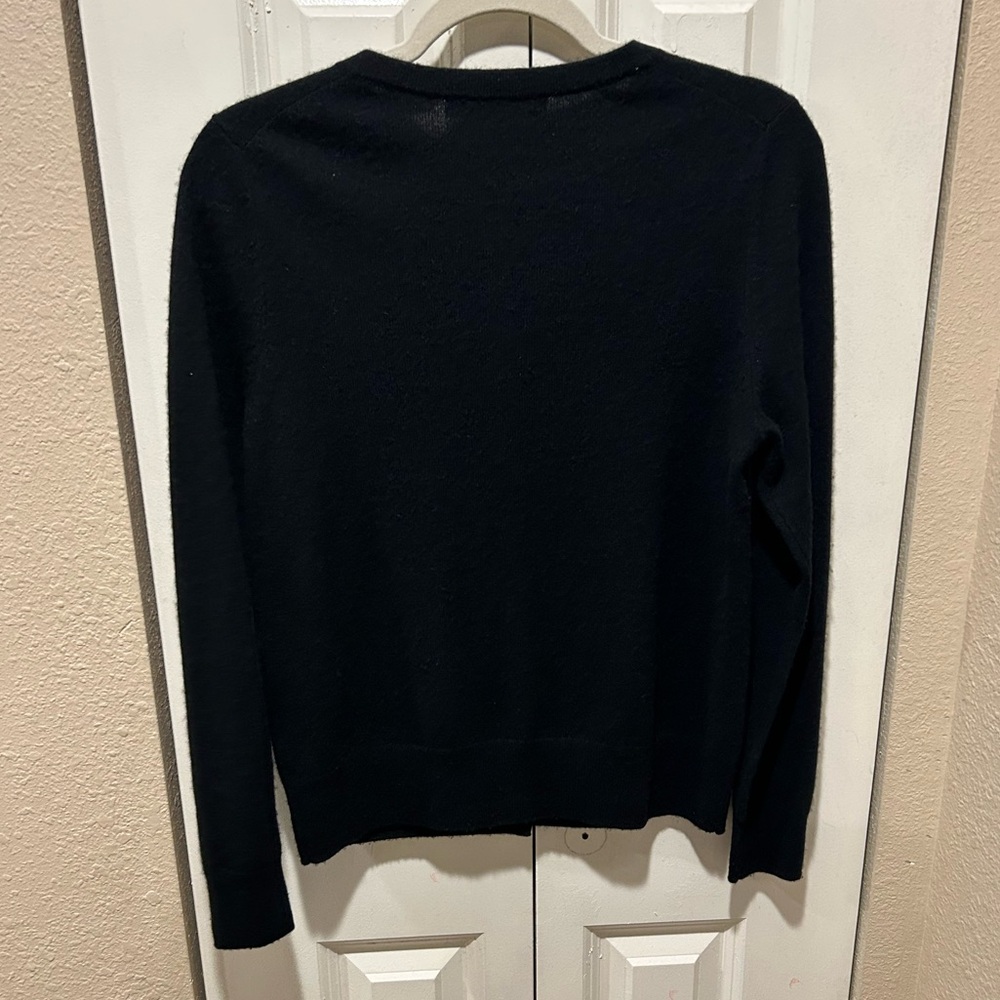 Quince Mongolian Cashmere Cardigan Black , size Small - Picture 11 of 11